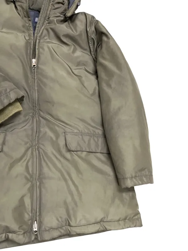 Lands End wms olive green petite hooded long winter parka coat sz M SKU 10-781 - Image 3
