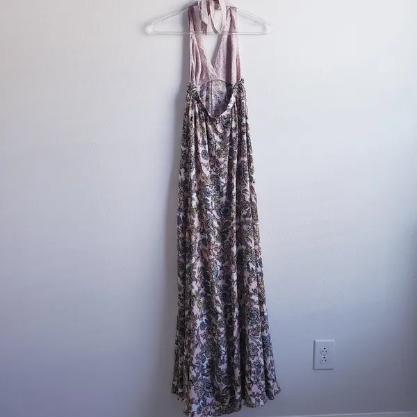 Victoria's Secret Silky Halter Maxi Floral Dress - Image 6