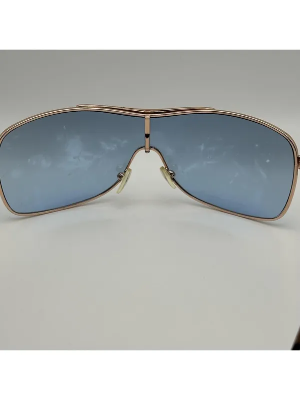 Rocawear Shield Sunglasses Blue Lenses Tortoise Arms - Image 8