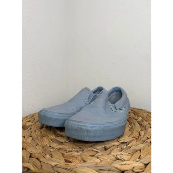 Vans CLASSIC SLIP-ON 'PASTEL MONO - DUSTY BLUE' shoes Sk8 tonal shoe - Image 2