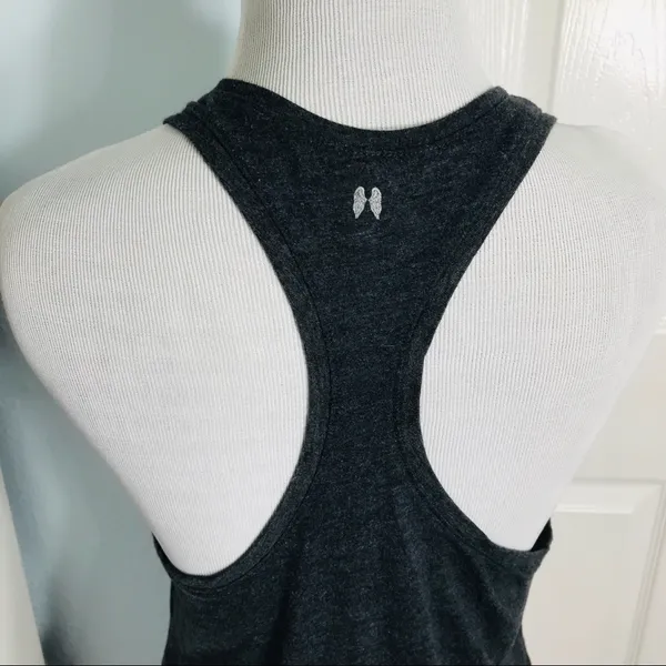 Victoria’s Secret “Stay the Night” Tank Top Small Gray & Hot Pink Date Night - Image 6