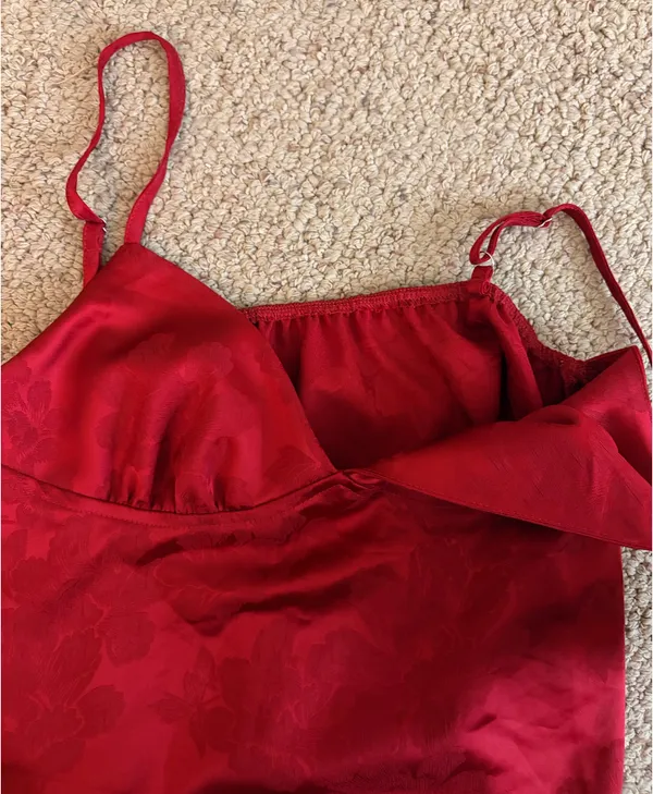 Cropped blouse top Red - Image 3