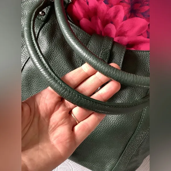 Genuine leather bag- beautiful modern color! 💚💚💚 - Image 15