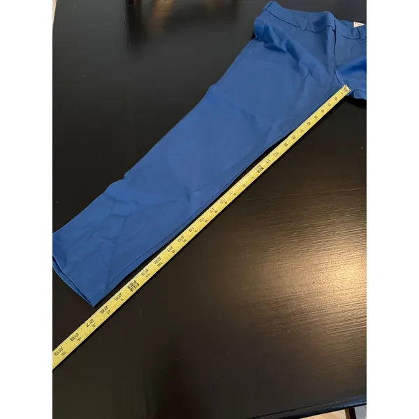 Old Navy Pixie Ankle Pants Blue Mid-Rise Slim Trousers 379641-11-1 Size 2 - Image 3