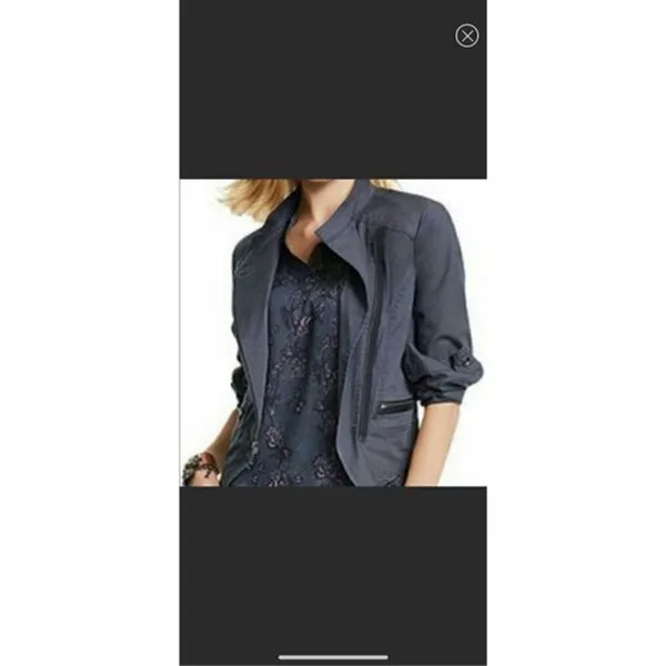 ‎Cabi Twilight Moto Asymmetrical Jacket Style #3023 Size XS - Image 5