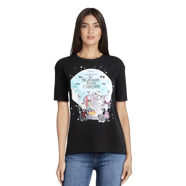 Disney The Nightmare Before Christmas Women Graphic Tee Size S w/ Short Sleeves G-029 - Image 2