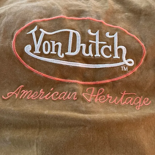 Von Dutch American Heritage Acid Wash Graphic T-Shirt Large Motorcycle Men - Image 4