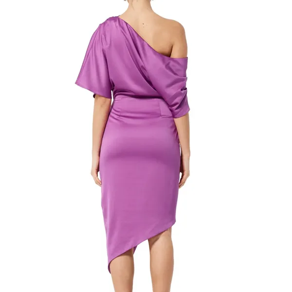 Elliatt Carson One-Shoulder Dress in Orchid - Image 2