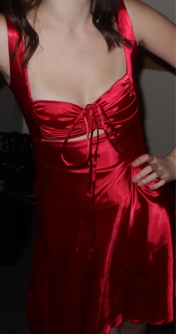 Red Semi-Formal Dress - Image 2