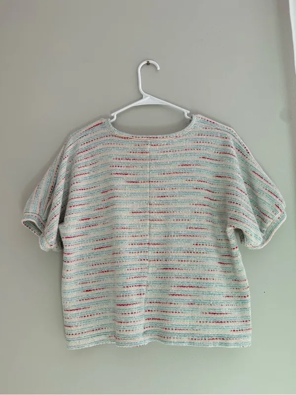 Madewell Mint Stripe Knit Short-Sleeve Top - Image 3