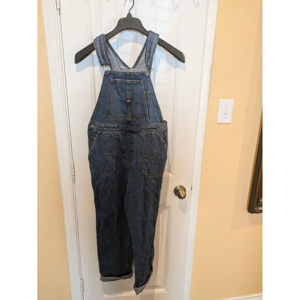 Vintage Union Bay Denim Jeans Bib Overalls Carpenter Blue Mens Size S - Image 4