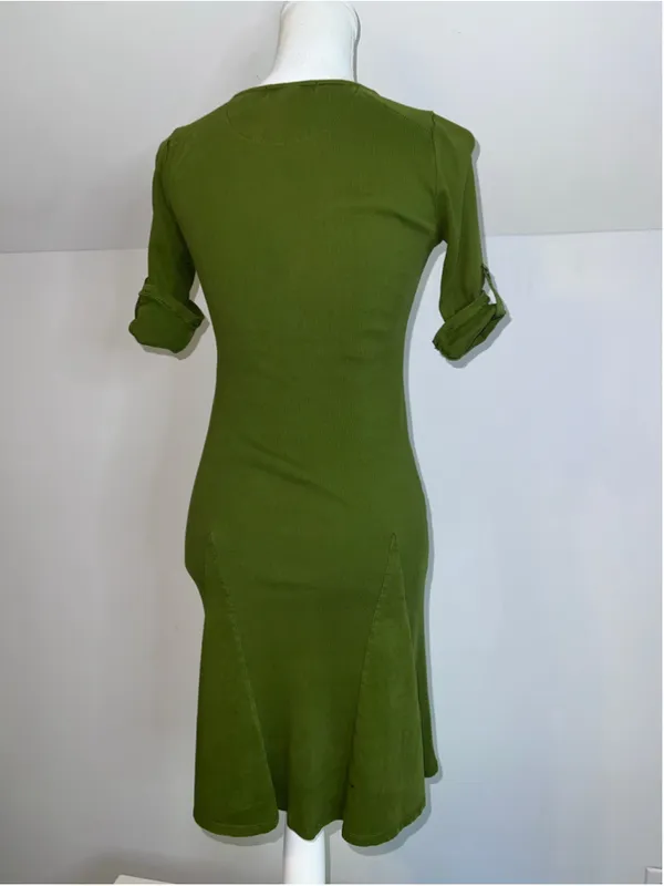 Women's Lauren Ralph Lauren Petite Midi Dress Size SP Green - Image 7