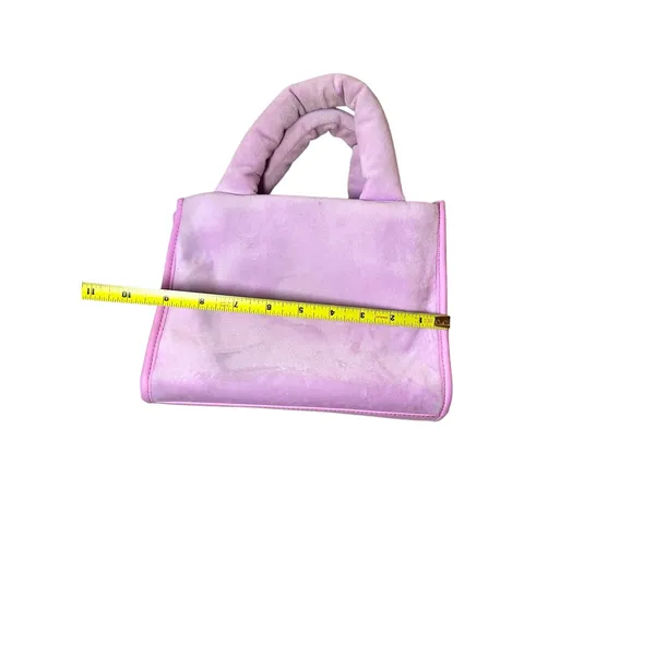 Juicy Couture Velour Rhinestone Mini Tote Y2K Pink Crossbody Bag Charm Coquette - Image 7