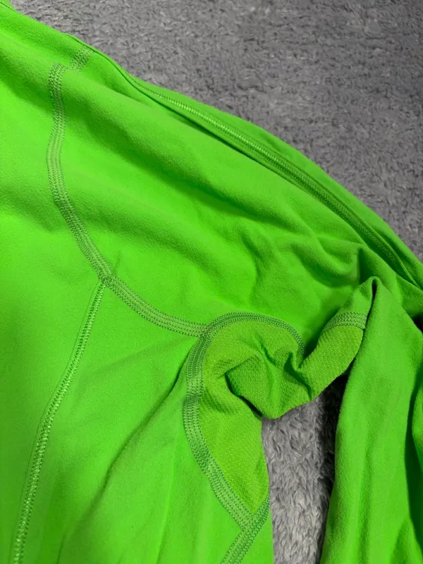 Lululemon bright Green Long Sleeve Quarter-Zip Performance sweatshirt Top 6 - Image 10