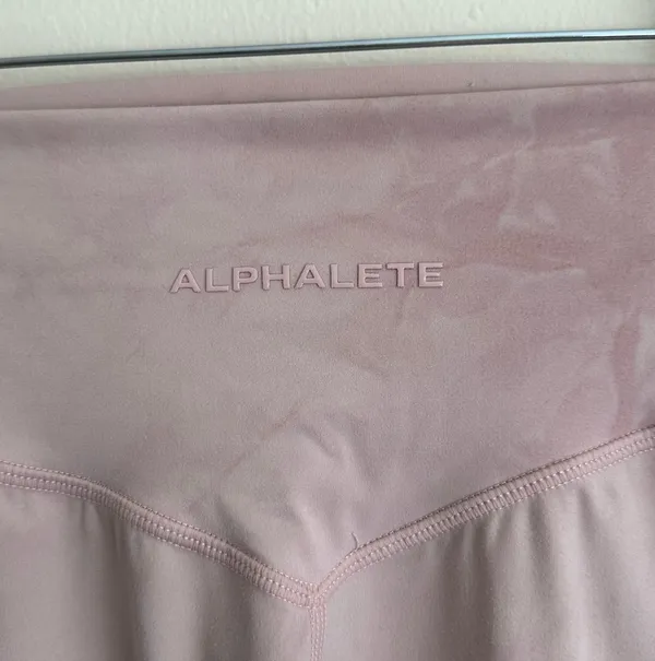 Alphalete Alphalux Blossom Pink Madble Wonder Leggings - Image 3
