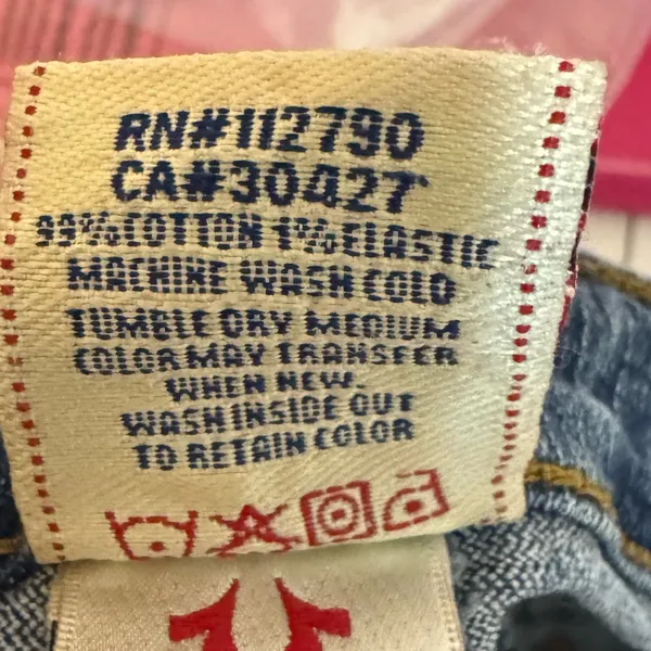 True Religion Blue Straight Jeans‎ size 29 - Image 5