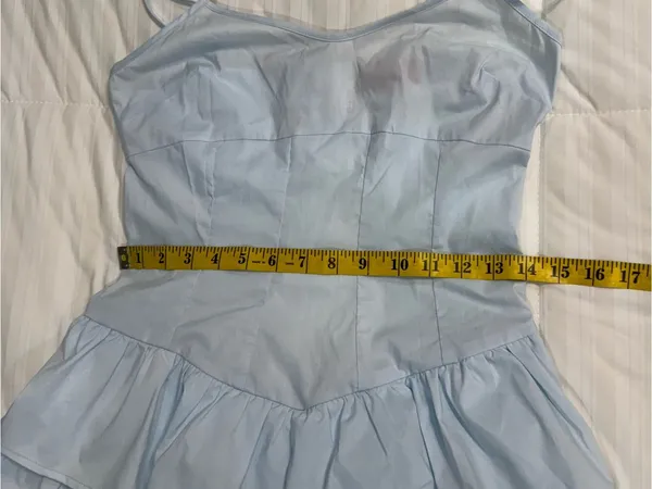 Edikted Light Blue Ruffled Romper. - Image 6