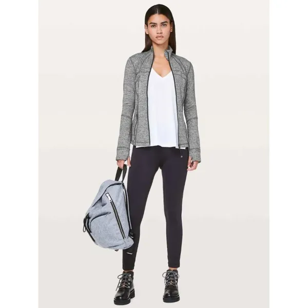 Lululemon Black Heathered Define Jacket Full Zip‎ Size 2 - Image 4