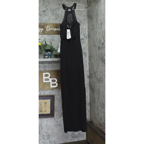 Speechless Juniors Embellished Ruched Cutout Gown Dress Black 0 - Image 2