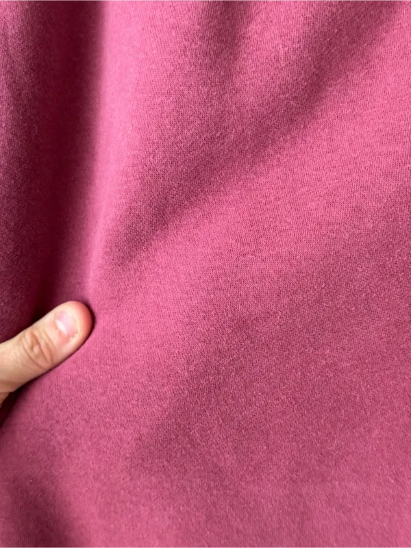 Comfrt Minimalist Sweatpants straight wide leg berry pink - Image 9