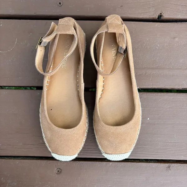 Como vintage Crown Vintage Tan Espadrille Flats | Size 7M - Image 5