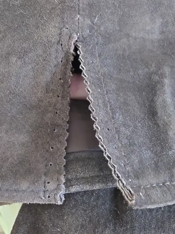 Vintage Margaret Godfrey Leather Suede Jacket Brown 10 - Image 13