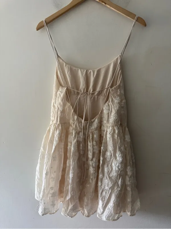 Mustard Seed NEW!‎ Ivory Floral Textured Dress - Image 4