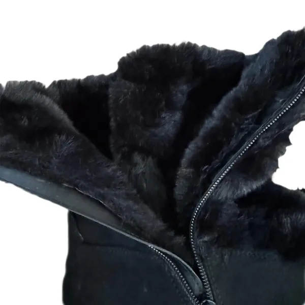 Sun and Stone Faux Fur Winter Boot, Cozy Lined, Suede Finish, Size 7 NWOB - Image 5