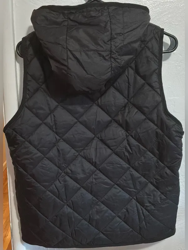 #79 NWT Allegra K Women Casual Quilted Button Down Hooded Puffer Vest Size M - Image 8