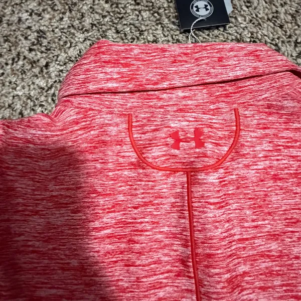 Under Armour Ole Miss Rebels HeatGear Sleeveless Polo Red Heathered Womens XL - Image 5