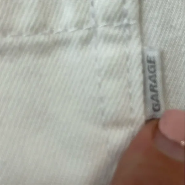 Garage Women's White Denim High-Rise Festival‎ Shorts Size 3 - Image 5