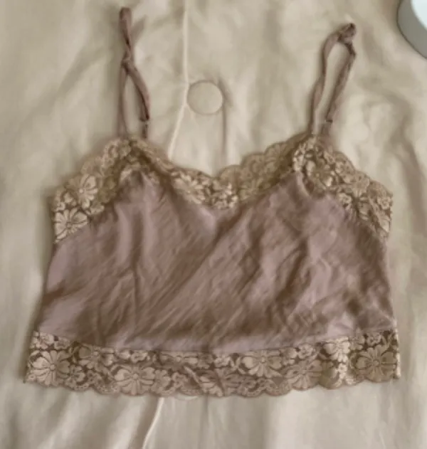 Brandy Melville Pink Silk Top - Image 4