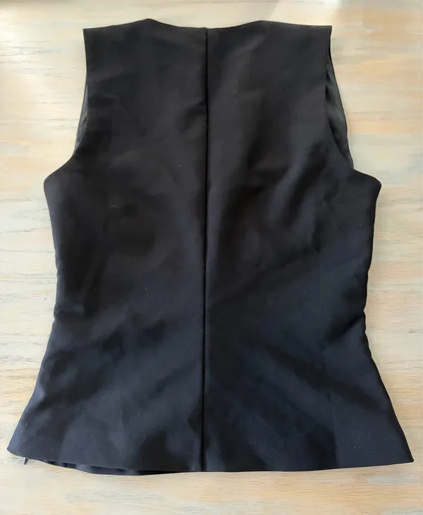 ZARA Black Square Neck Crop Top - Image 4