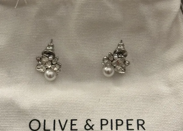 Olive And Piper Mini Bordeaux Studs - Image 5