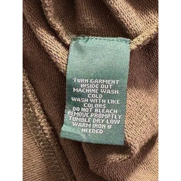 Lauren Jean Co green jacket brass detail front pockets‎ mock neck XL - Image 6