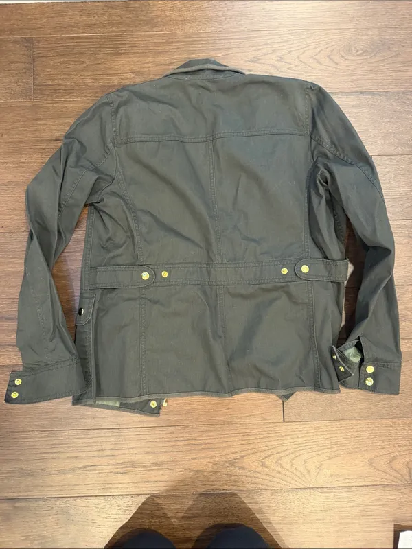 J. By J. Crew Green Military Jacket with Gold Accents Size Small - C54-040 - Image 6
