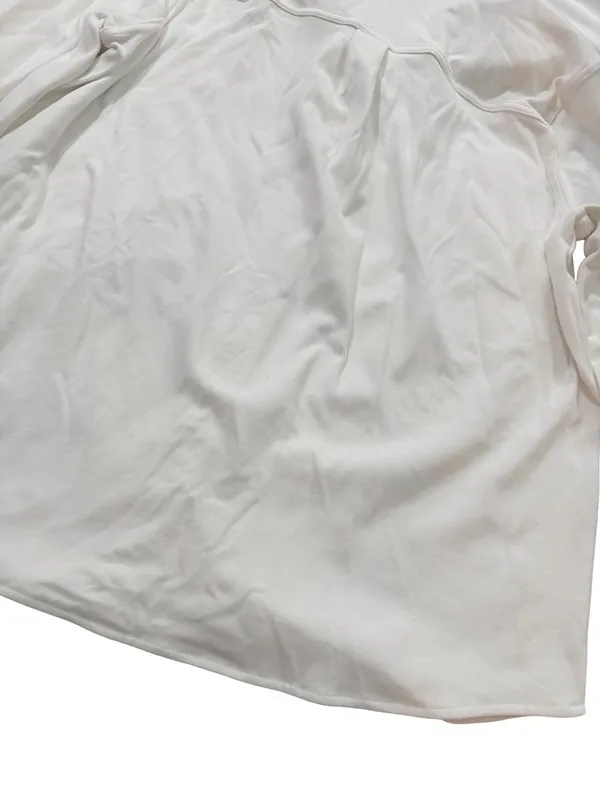 32 Degrees Heat White Soft Brushed Knit Button Down Shirt Pockets Medium Women's - Image 12