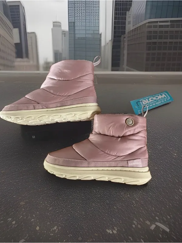 Merrell Women's Size 7 Hut Moc 2 Quilted mid-top puff boots. Adobe Rose. NWT - Image 9