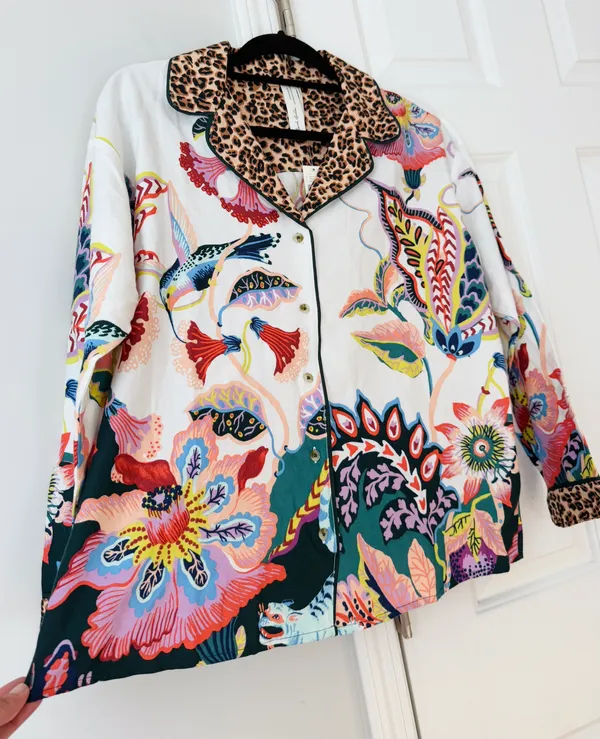 Anthropologie Sarah Gordon Buttondown Flannel Top, Size S - Image 9