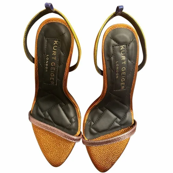 Kurt Geiger Leather Multicolored Slingback Sandals(Size 36.5) - Image 2
