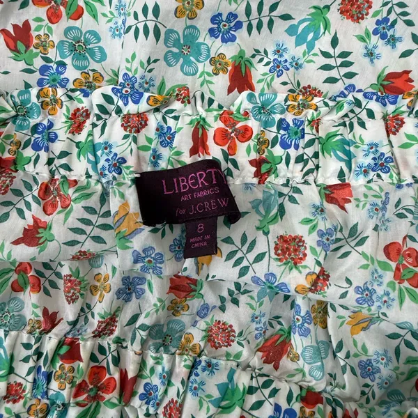 J. Crew Liberty Fabric Edenham Floral‎ Off The Shoulder Blouse Size 8 - Image 6