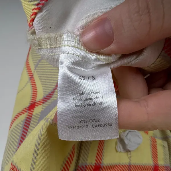 WeWoreWhat Cropped‎ Plaid Denim Jacket Size XS/S Streetwear Y2K Light Academia - Image 10