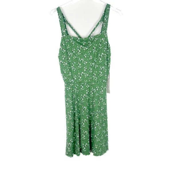 Nine Britton NWT Stitch Fix Desiree Strappy Floral Sleeveless Dress Green Size Large L NEW - Image 2