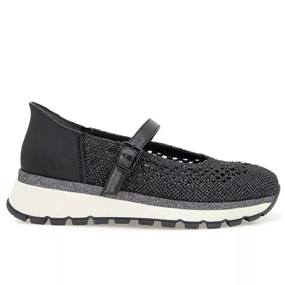 Kenneth Cole Reaction Kuerq EZ Mary Jane Sneakers in Black Knit, Size 5 - Image 13