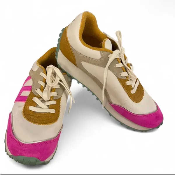 Vintage Havana Women’s Cosmic Sneaker Mustard & Pink Retro Chunky Size 9 - Image 7