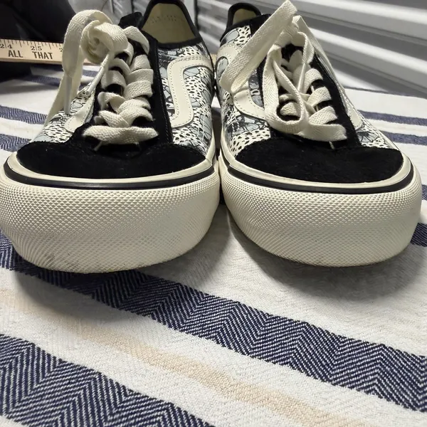 Vans Old Skool VR3 Cush Floral Sneakers Black White Lace Up Shoes Unisex Size 8 - Image 3