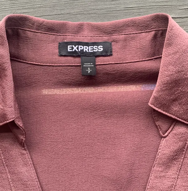 Collared Zipper Blouse - Image 4