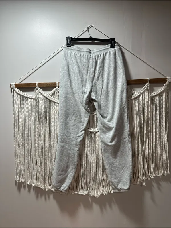 American Eagle Outfitters Heather Gray Cozy Drawstring Joggers - Image 5