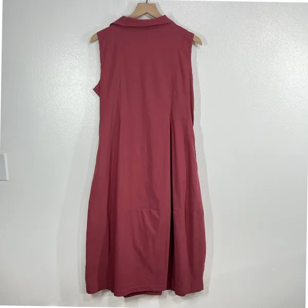 LUUKAA Sculptural Vest Meets Dress Size US 10 Dry Rose Lagenlook Avant‎ Garde - Image 3