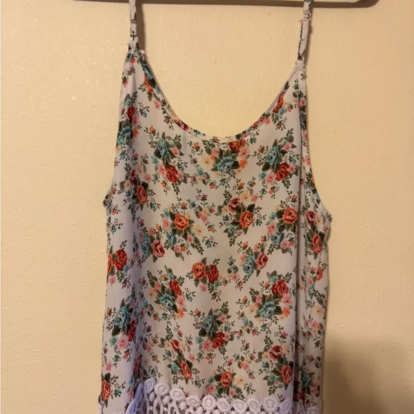 Liberty Love Floral Camisole with Lace Hem - Image 4